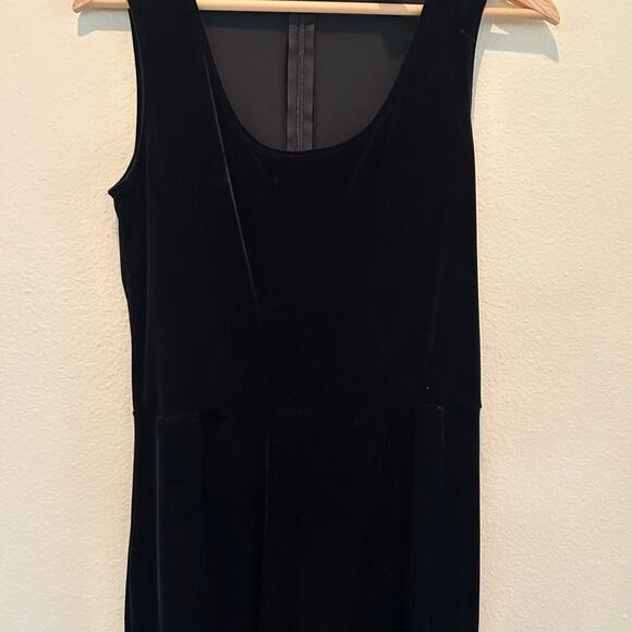 Caren Desiree Company CDC Jumpsuit Velvet SZ6 Sleeveless Zip Back Wide Leg - Picture 5 of 12